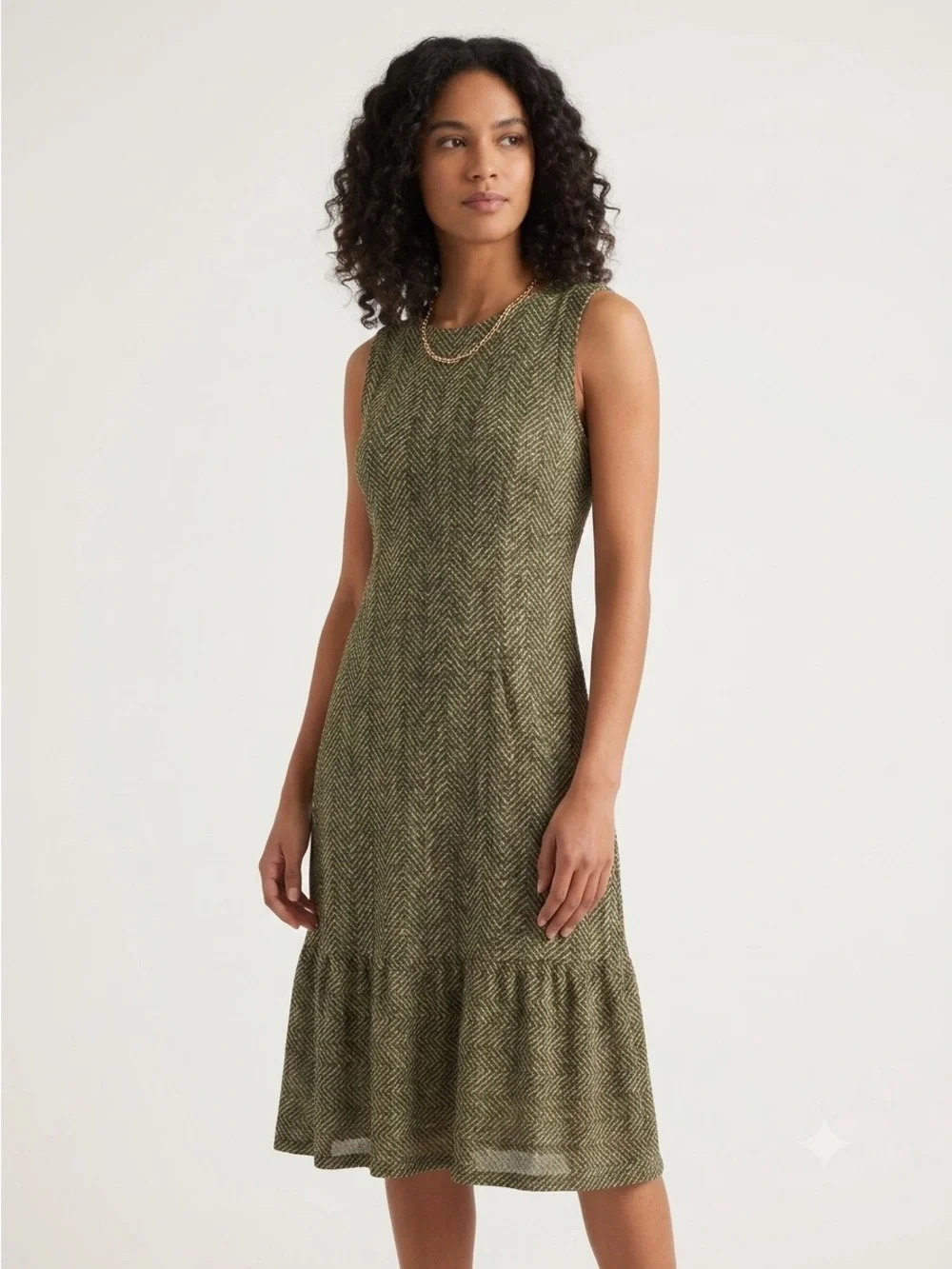 Michael Kors NWT Made In Italy Chocolate Printed Dress Size 12  high end luxury